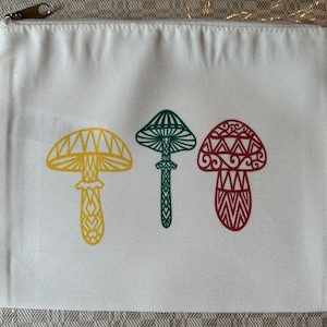 Lithuanian tricolor mushroom cosmetic/pencil bag