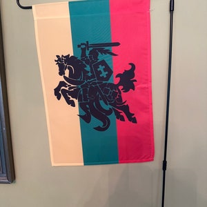 Lithuanian Vytis tricolor garden flag