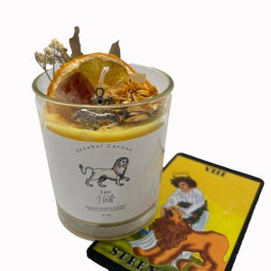 Leo Candle Custom Scent For Gift For Friend Candle Gift Birthday Gift