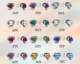 Pandora Months Birthstone Eternity Turquoise Circle Stud Earrings, S925 Sterling Silver Compatible Pandora Charm Earrings, Gift For her
