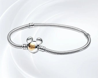 100th Anniversary Moments Snake Chain Bracelet Sterling Silver Pandora Disney Bracelet