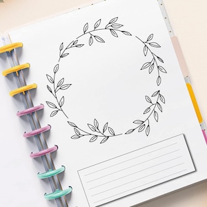 Undated 9-Disc Monthly Calendar Refill for The Classic Happy Planners Discbound Planners