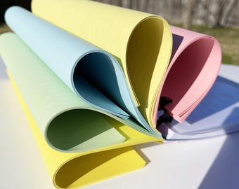 Colorful Notes Refills fit 9 Disc Planners Notes Inserts for 7 x 9.25 Inches Size Medium Planners