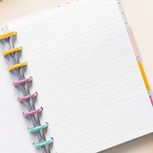 Letter Size Planner Notes Refills: 11-Disc Pre-punched Inserts