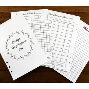 A5 Budget Planner Inserts | Finance Organizer Kit