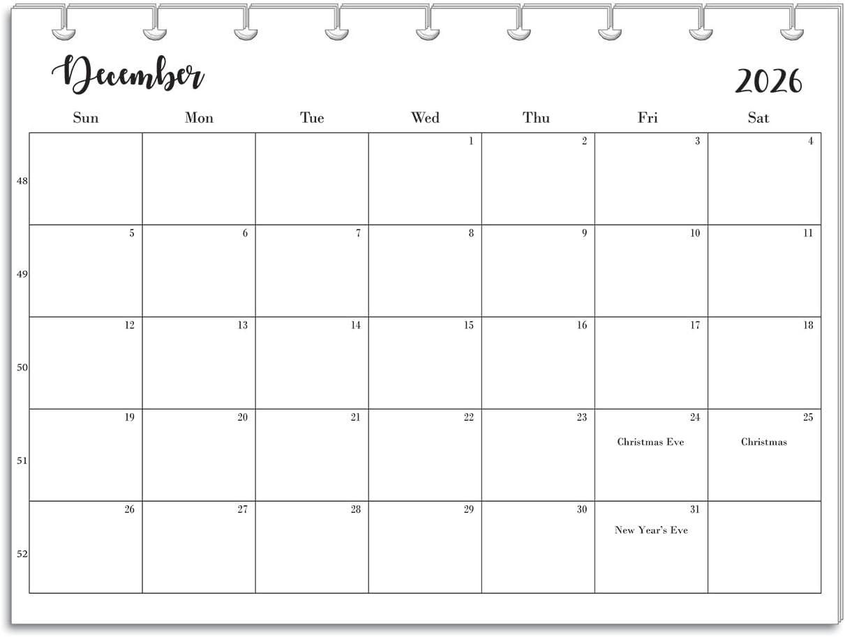 Disc Calender 2026 Disc Planner Refills: Monthly Calendar (multiple Sizes) - Etsy