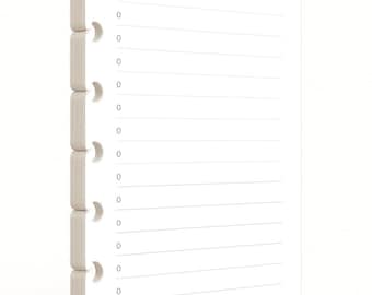 Half Page To Do List for the Mini Happy Planner, Fits 7-Disc Notebook, To Do, Pre-punched Happy Planner Inserts, Remember List