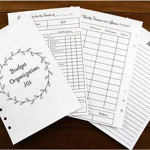 A5 Budget Planner Inserts | Finance Organizer Kit