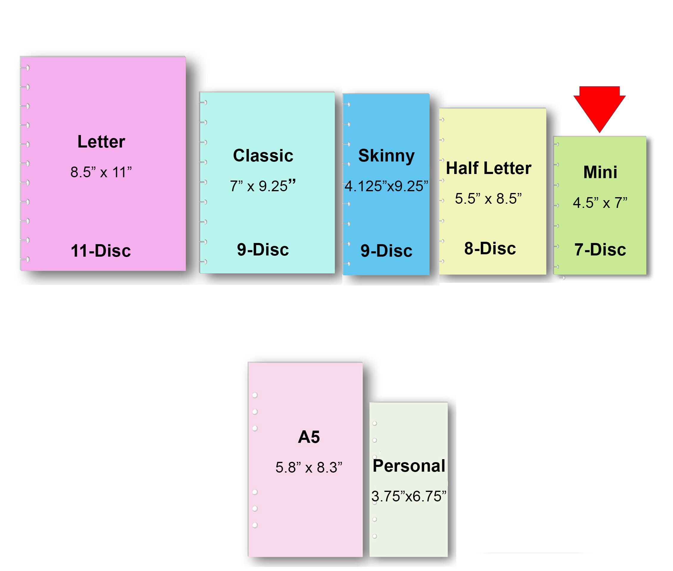 Disc Calender 2026 Disc Planner Refills: Monthly Calendar (multiple Sizes) - Etsy
