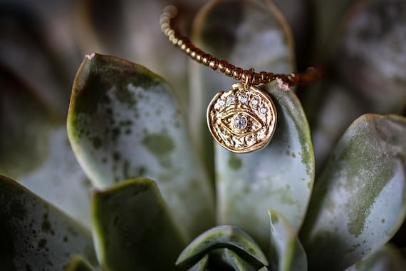 Evil eye pendant necklace