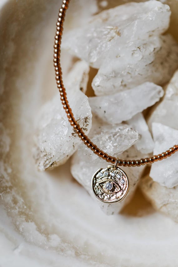 Evil eye pendant necklace