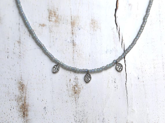 Sterling Silver & Cubic Zirconia Charm Necklace