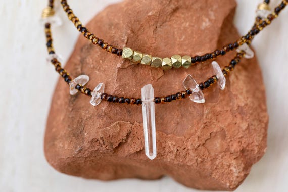 Goddess crystal necklace set (or purchase separately)