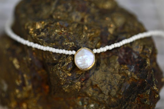 Freshwater Pearl Coin Necklace