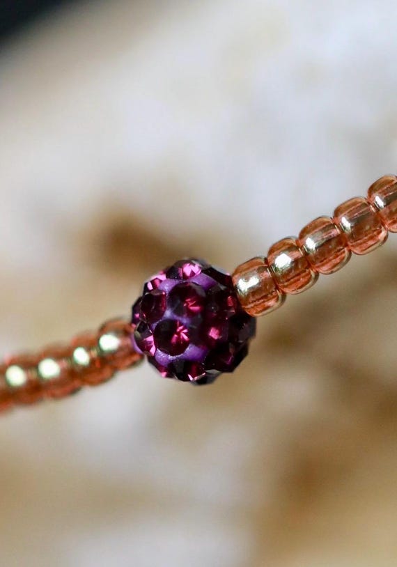 Minimalist Pave Crystal Amethyst Necklace