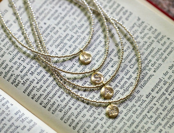Initial charm necklace
