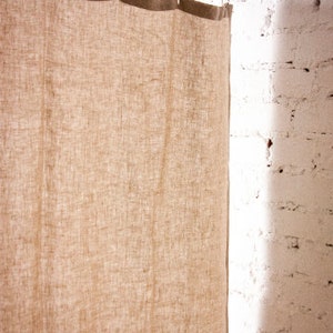 Shower Curtain, Linen Shower Curtain, Hemp Shower Curtain, Farmhouse ...