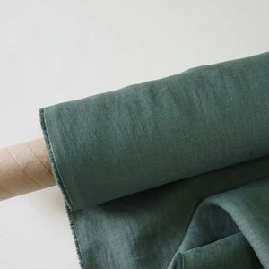 Extra brede linnen stof: stonewashed OEKO-TEX-gecertificeerd - 245 cm breed