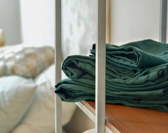 Linen Flat Sheet - Natural Linen Bedding - Linen Bed Sheets - Flat Sheet Queen Size - Linen Sheet
