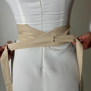 KORSETT-Gürtel, OBI-Gürtel, LEINEN Gürtel, breiter Taillengürtel, personalisierter verstellbarer zweilagiger ästhetischer Stoffgürtel für Frauen | Cooler Kimonogürtel Bild 8
