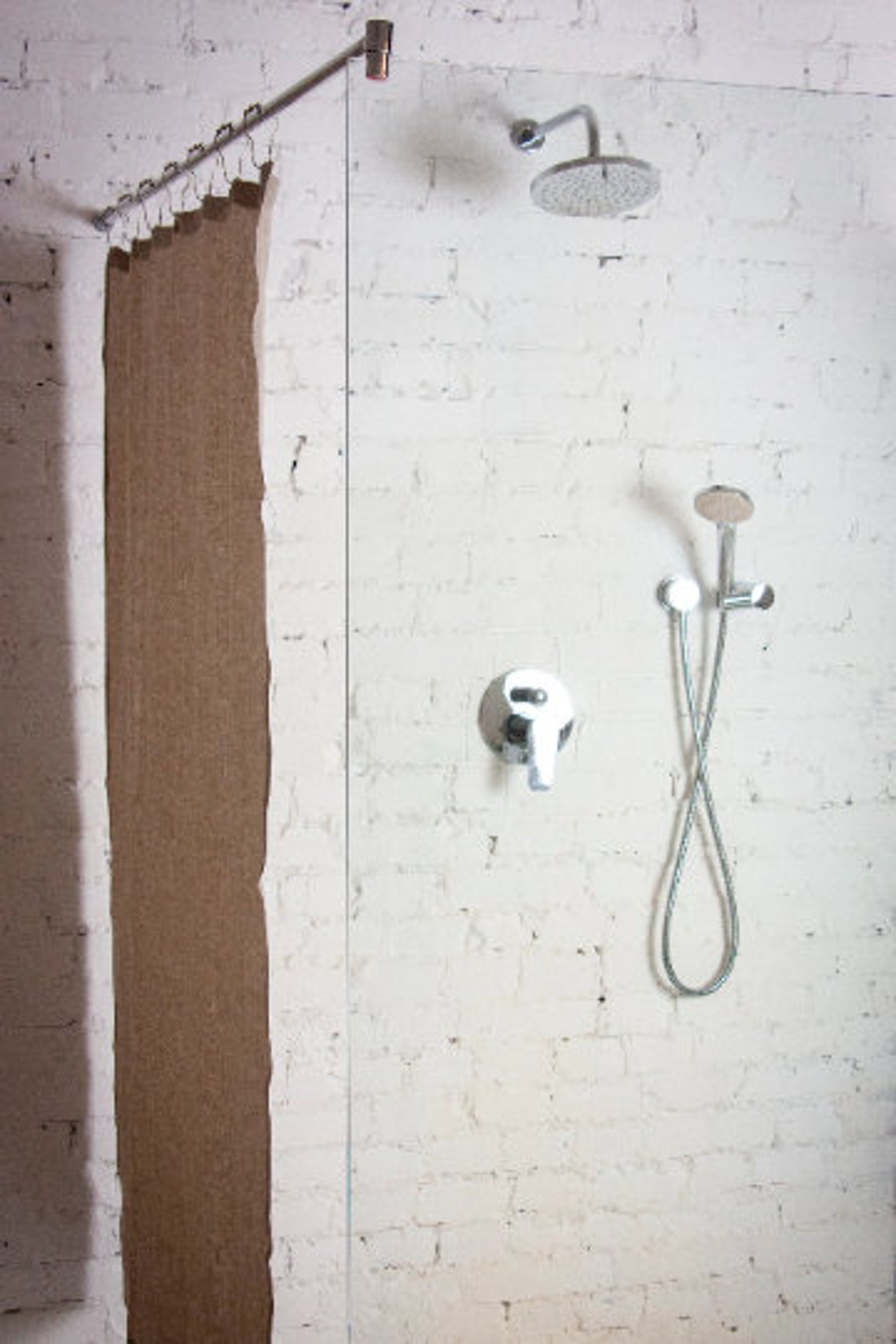 Shower Curtain Linen Shower Curtain Hemp Shower Curtain Etsy