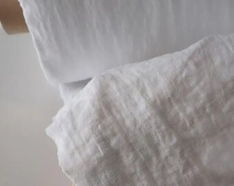 Extra wide linen fabric natural, 96 inches or 245cm wide fabric by metre or by the yard, bedding and curtain linen fabric