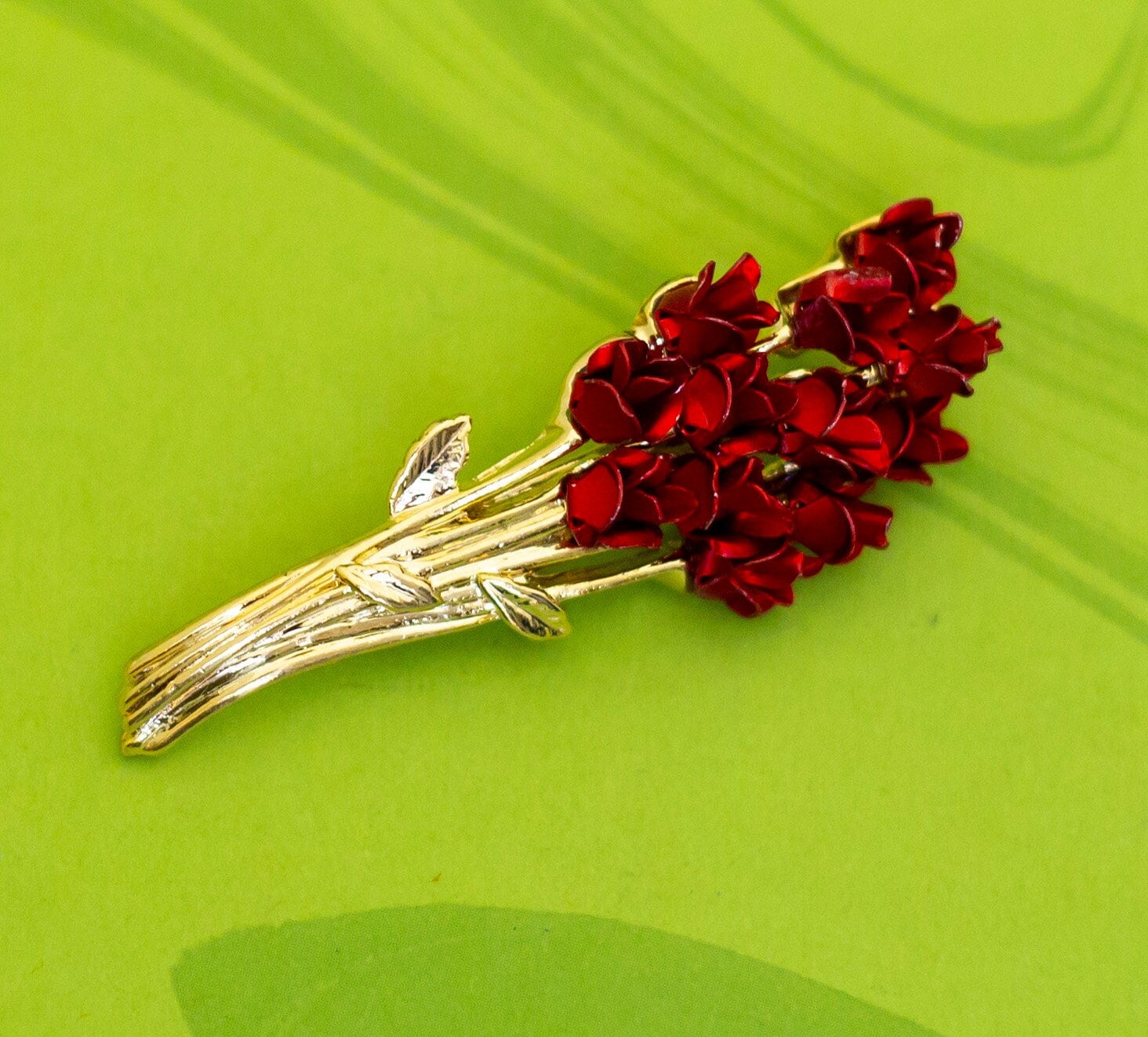 * vintage brooch ୨୧ *✵ ヴィンテージ ブローチ (f) Vintage 60's Marcel Boucher Gold Plated Narcissus Flower