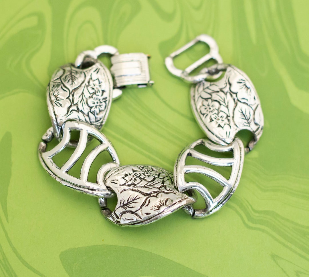 Vintage DNA Bracelet Silver 925 Made in Mexico | Pay ID Vintage Silver DNA Bracelet