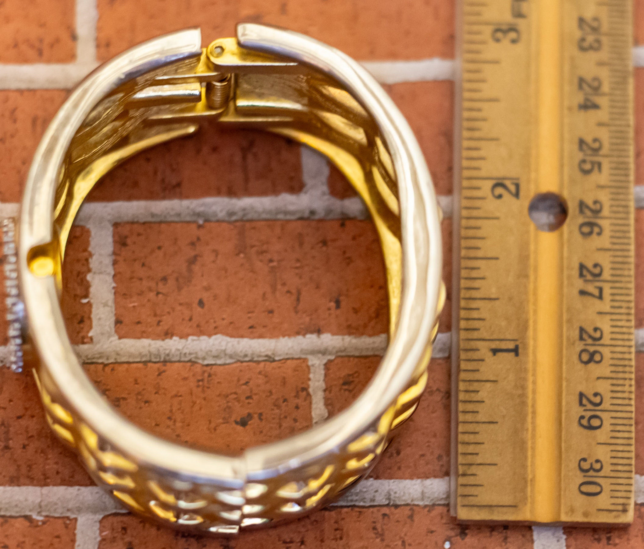 7 Inch, Vintage Chain Link Bangle Rhinestone Watch - WX9 - Etsy