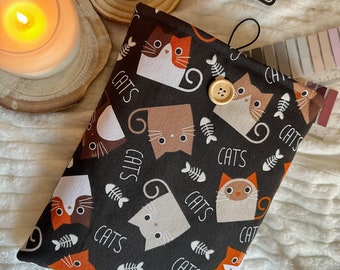 Funda para libro, funda ebook MICHI gatos