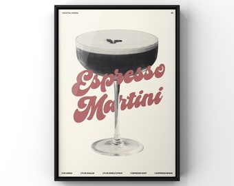 Plakat: Espresso Martini Version 1 (Kunst-Druck | Wand-Kunst)