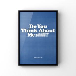 Pôster de letras: Frank Ocean - Thinkin Bout You („Do You Think About Me Still?“ | Letras de músicas | Música | Kunst-Druck | Wand-Kunst)