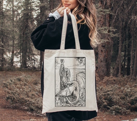 Brothers Grimm Art Tote Bag – Gothic Book Illustration