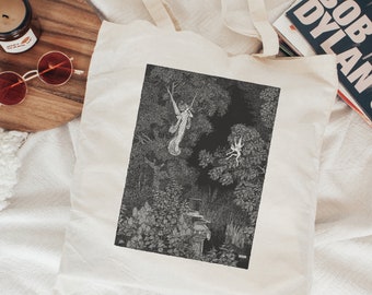 Shakespeare Midsummer Night's Dream Illustration Tote Bag - Bookish Academia