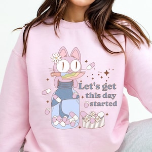 Retro mental health sweatshirt, Anxiety cat shirt, Funny mental health shirt, Introvert crewneck, Therapist gift, Anxiety sweatshirt