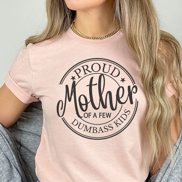 Funny Mother's Day shirt, Mother's Day gift for mom, Proud mother of a few dumbass kids t-shirt, Funny gift from kids, Birthday gift mom