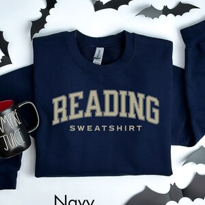 Bookish sweatshirt, Reading sweatshirt, Preppy shirt, Fall crewneck, Bookworm crewneck, Bookish merch, Library sweatshirt, Book lover gift