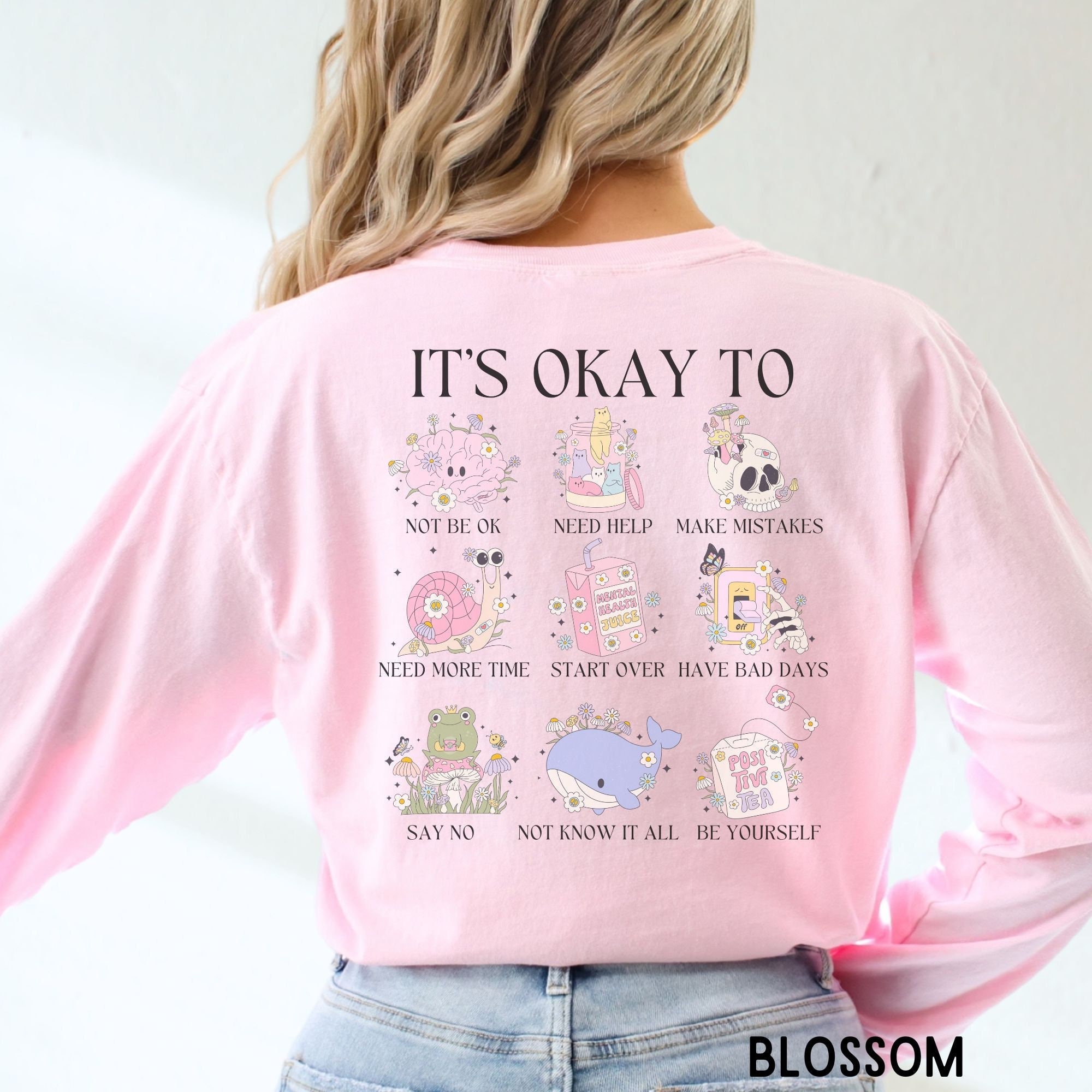 Dear Person Behind Me Preppy Sweatshirt, Cute Mental Health Unisex Hoodie Short Sleeve A8q4