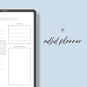Matriz de priorización y agenda para el TDAH / Planificador para el TDAH / Matriz de la hora de miedo para el TDAH