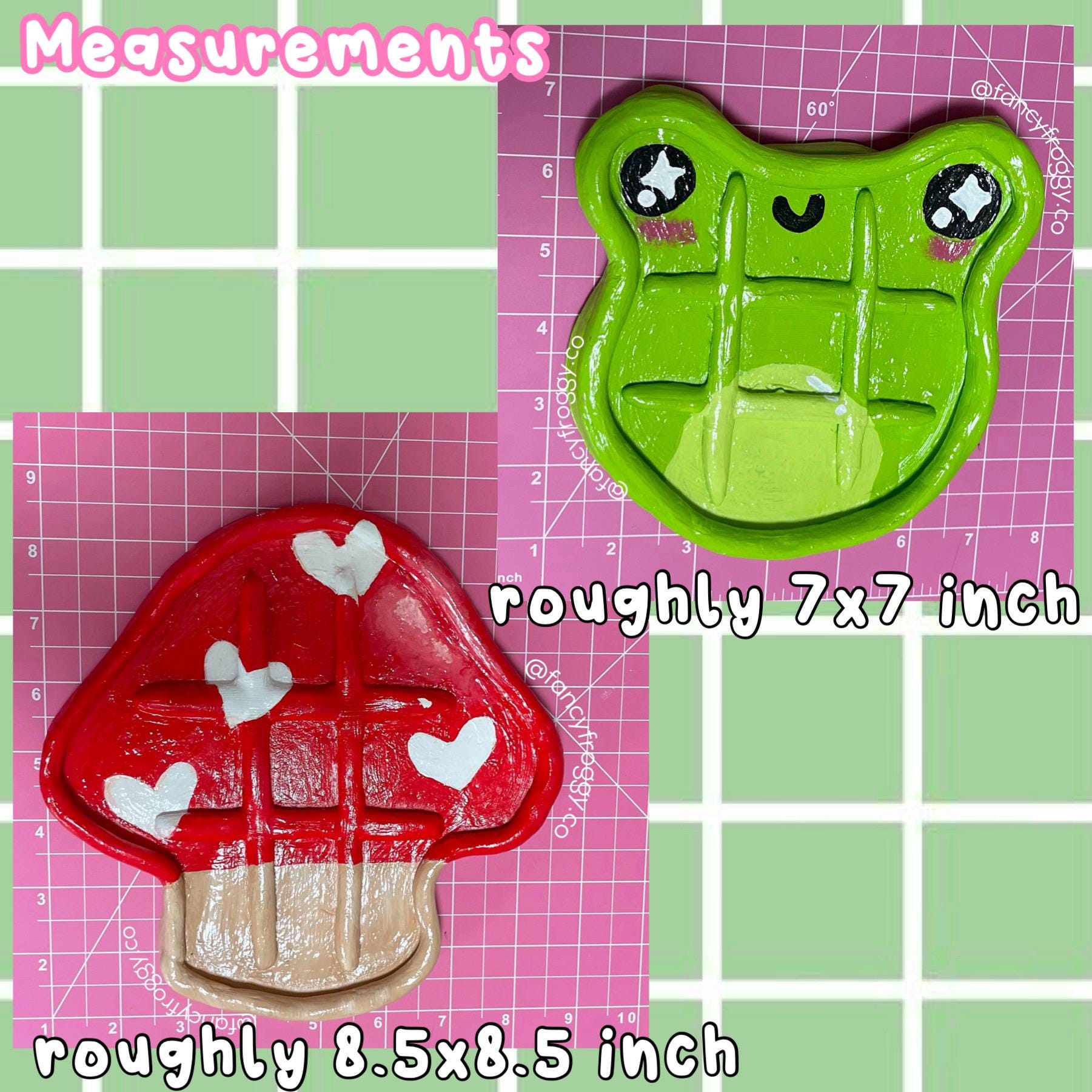 Handmade Clay Mushroom Tic Tac Toe Boards, Froggy, and Snails