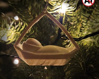 Nativity Christmas Ornament - Mini Bulk Gift Manger Ornament