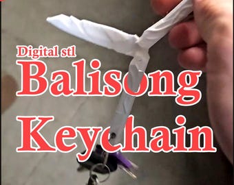 バリソンキーホルダーstl - プリントインプレイス - フィジェットトイトレーナー - 3Dプリントファイルデジタル