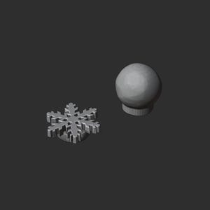 Adornos navideños en formato STL / Fácil impresión 3D - Sin soportes / Pesebre - Muñeco de nieve - Tres en raya (Artículo digital - Sin IA) imagen 11