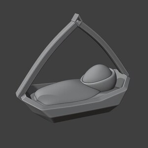 Adornos navideños en formato STL / Fácil impresión 3D - Sin soportes / Pesebre - Muñeco de nieve - Tres en raya (Artículo digital - Sin IA) imagen 6
