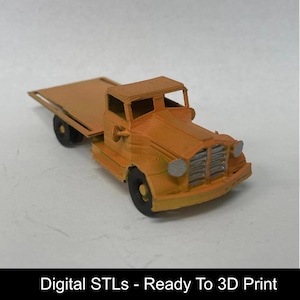 Archivos STL de camiones de plataforma a escala HO: optimizados para impresión 3D FDM - DIGITAL