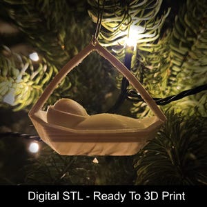 Adornos navideños en formato STL / Fácil impresión 3D - Sin soportes / Pesebre - Muñeco de nieve - Tres en raya (Artículo digital - Sin IA) imagen 2