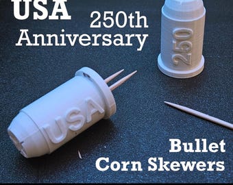 Land of the Free Corn Holders stl – USA 250周年記念バーベキューセット - デジタル3Dプリント用データ（AI不要）