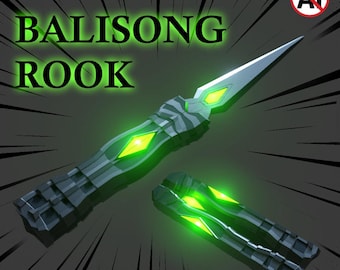Balisong: Rook - Esport Skin 3D Print File (Balisong Trainer stl Digital)