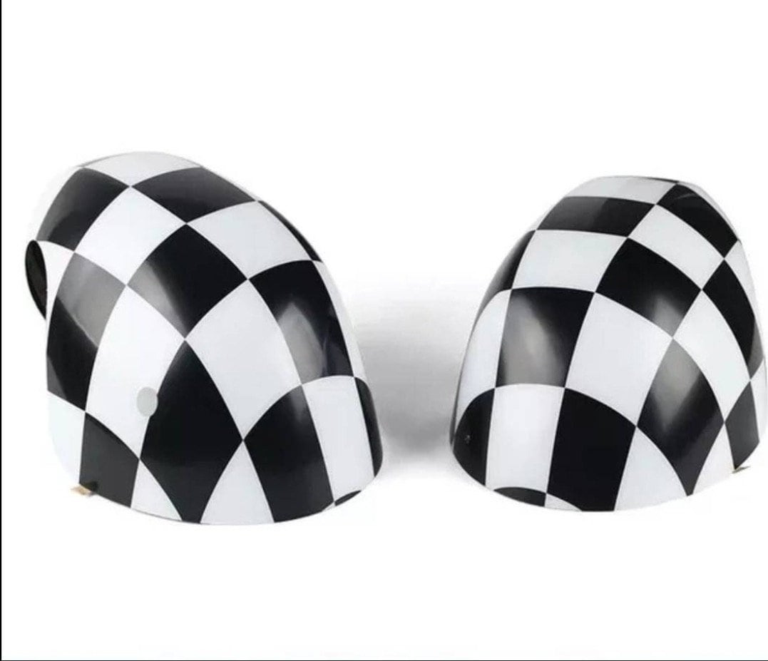 2pcs Set Mirror Covers For Mini Cooper 2019-2024 Set Mirror Caps F54 F55 F56 F57 F60 Clubman Countryman Exterior Mirror Covers