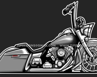 Gray cholo style motorcycle artwork drawing biker vicla logo design